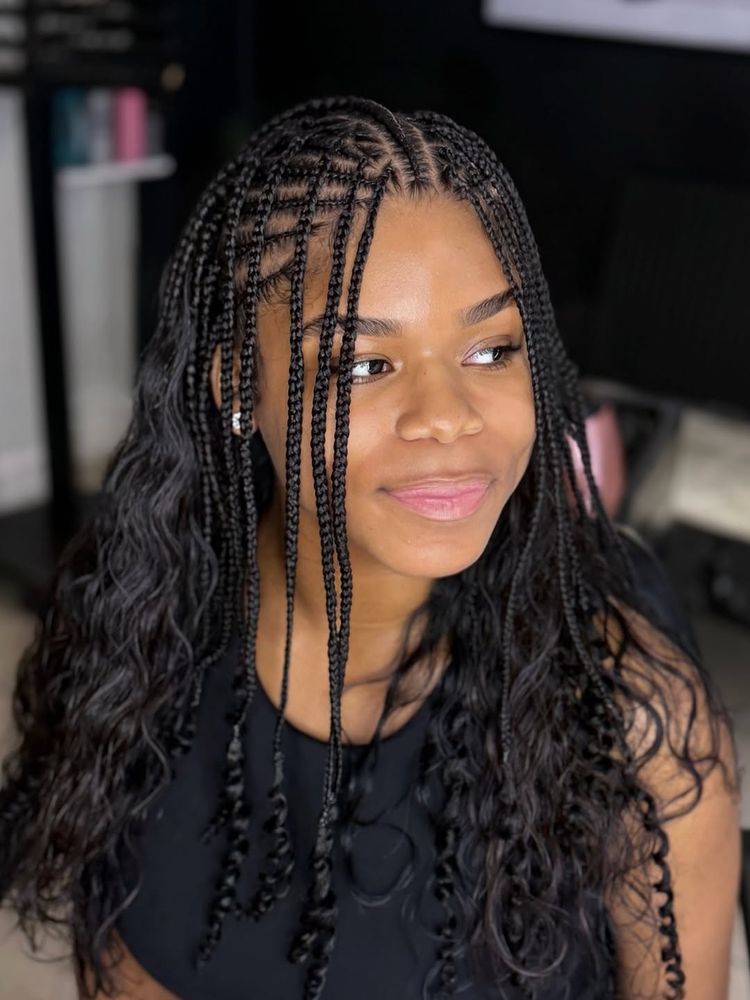 Braids with curly ends
